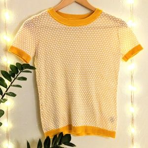 Maison Jules | Honeycomb Sweater Top 💛